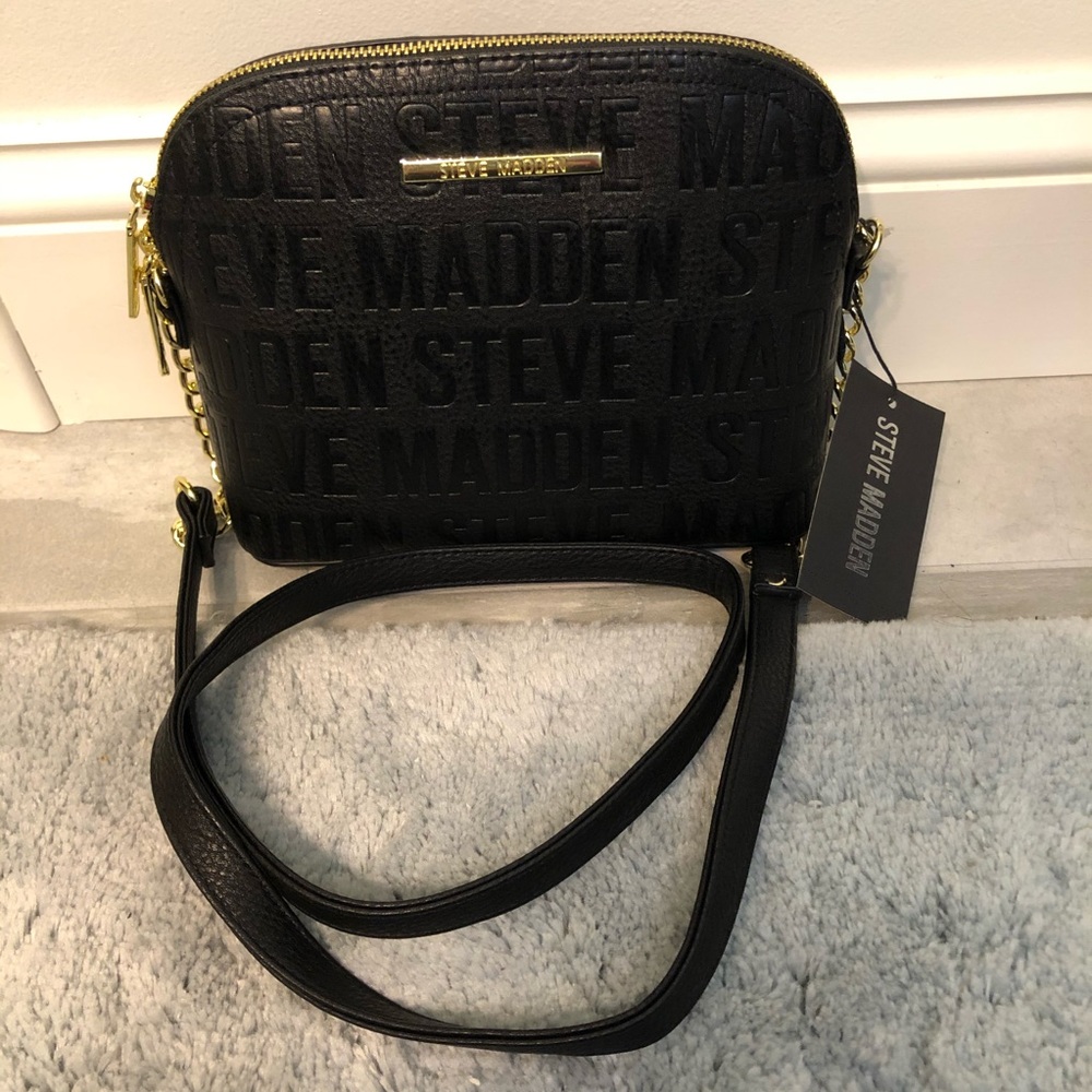 Steve Madden BMarilyn Crossbody Black Logo - Picture 2 of 8